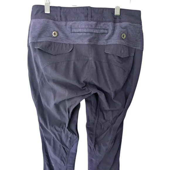 Lululemon Pedal Power Cycling Pant Dense Purple Reflective Commuter Trouser Sz 6 - Picture 8 of 12